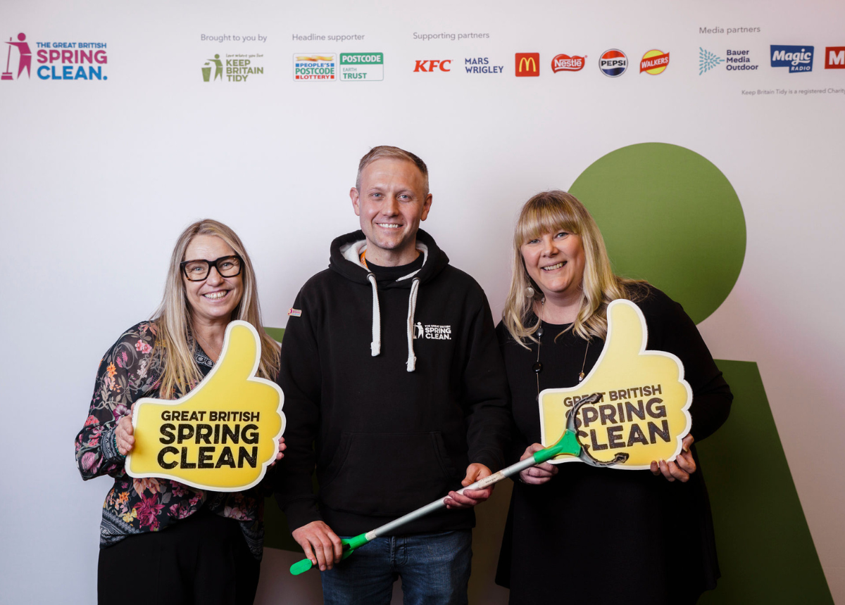 Employees roll up their sleeves for the Great British Spring Clean